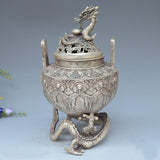 Brûle Parfum<br> Bronze Ancien - Dragon-chinois