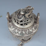 Brûle Parfum<br> Bronze Ancien - Dragon-chinois