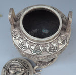 Brûle Parfum<br> Bronze Ancien - Dragon-chinois