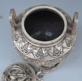 Brûle Parfum<br> Bronze Ancien - Dragon-chinois