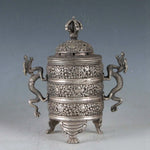 Brûle Parfum<br> Vase Tibétain - Dragon-chinois