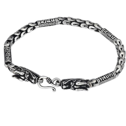 Bracelet Dragon <br> Instinct Femme "Argent" - Dragon-chinois