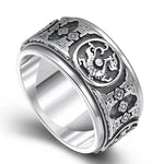 Bague Dragon<br> Tournante "Argent" - Dragon-chinois