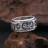 Bague Dragon<br> Tournante "Argent" - Dragon-chinois