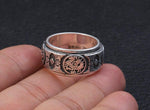 Bague Dragon<br> Tournante "Argent" - Dragon-chinois