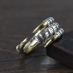 Bague Dragon<br> Griffe Acérer "Argent" - Dragon-chinois