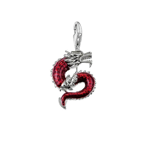 Pendentif Dragon <br> Rouge - Dragon-chinois