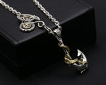 Pendentif Dragon <br> Hameçon Or - Dragon-chinois