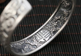 Bracelet Dragon <br> Jonc Impérial "Argent" - Dragon-chinois