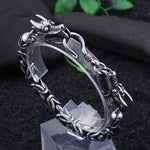 Bracelet Dragon <br> Maille Inoxydable "Acier" - Dragon-chinois