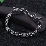 Bracelet Dragon <br> Maille Inoxydable "Acier" - Dragon-chinois