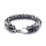 Bracelet Dragon <br> Maille Inoxydable "Acier" - Dragon-chinois
