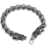 Bracelet Dragon <br> Aztèque "Argent" - Dragon-chinois