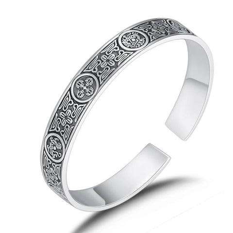 Bracelet Dragon <br> Jonc de Chine en Sterling 925 "Argent" - Dragon-chinois