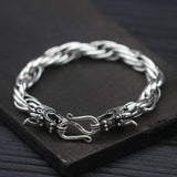 Bracelet Dragon <br> Grosse Maille "Argent" - Dragon-chinois