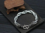Bracelet Dragon <br> Grosse Maille "Argent" - Dragon-chinois