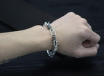Bracelet Dragon <br> Grosse Maille "Argent" - Dragon-chinois