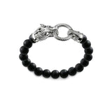 Bracelet Dragon <br> Perle Japonaise Massif "Argent" - Dragon-chinois
