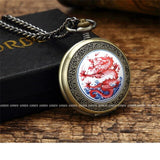 Montre Gousset<br> Quartz Homme - Dragon-chinois