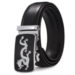 Ceinture Dragon<br> Noir Femme en Cuir - Dragon-chinois