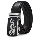 Ceinture Dragon<br> Noir Femme en Cuir - Dragon-chinois