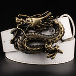 Ceinture Dragon<br> Cuir Souple - Dragon-chinois