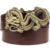Ceinture Dragon<br> Cuir Souple - Dragon-chinois