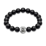 Bracelet Dragon <br> Perle Élastique "Argent" - Dragon-chinois
