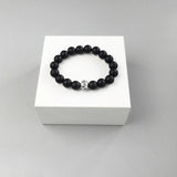Bracelet Dragon <br> Perle Élastique "Argent" - Dragon-chinois