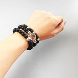 Bracelet Dragon <br> Perle Élastique "Argent" - Dragon-chinois
