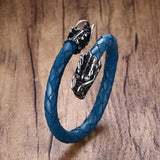 Bracelet Dragon<br> Jonc Tressé "Acier" - Dragon-chinois
