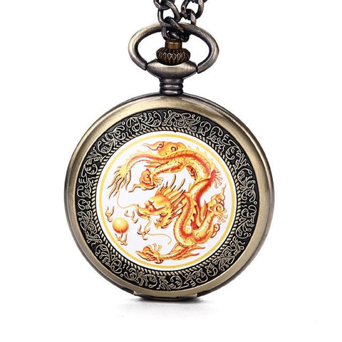 Montre Gousset<br> Femme - Dragon-chinois