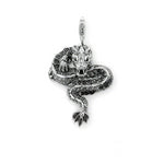 Pendentif Dragon<br> Serpent des Nuages "Argent" - Dragon-chinois