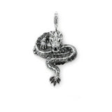 Pendentif Dragon<br> Serpent des Nuages "Argent" - Dragon-chinois