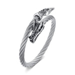 Bracelet Dragon<br> Jonc Impériale "Acier" - Dragon-chinois