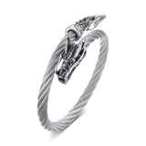 Bracelet Dragon<br> Jonc Impériale "Acier" - Dragon-chinois