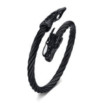 Bracelet Dragon<br> Jonc Impériale "Acier" - Dragon-chinois