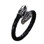 Bracelet Dragon<br> Jonc Tressé "Acier" - Dragon-chinois