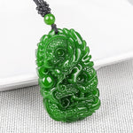 Collier Dragon<br> Jade Vert - Dragon-chinois