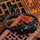 Bracelet Dragon<br> Tressé pour Homme - Dragon-chinois