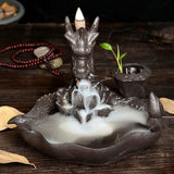 Brûle Encens Dragon<br> Céramique - Dragon-chinois