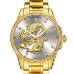Montre Dragon<br> Bracelet  Mécanique en Acier - Dragon-chinois