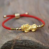Bracelet Dragon<br> Tressé en Fil de Coton "Argent" - Dragon-chinois
