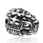 Bague Dragon<br> Oni "Acier" - Dragon-chinois