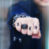 Bague Dragon<br> Oni "Acier" - Dragon-chinois