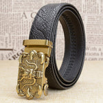 Ceinture Dragon<br> Solide en Cuir - Dragon-chinois