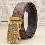 Ceinture Dragon<br> Solide en Cuir - Dragon-chinois