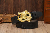 Ceinture Dragon<br> Cuir Or - Dragon-chinois