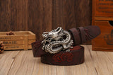 Ceinture Dragon<br> Cuir Or - Dragon-chinois