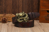 Ceinture Dragon<br> Cuir Or - Dragon-chinois
